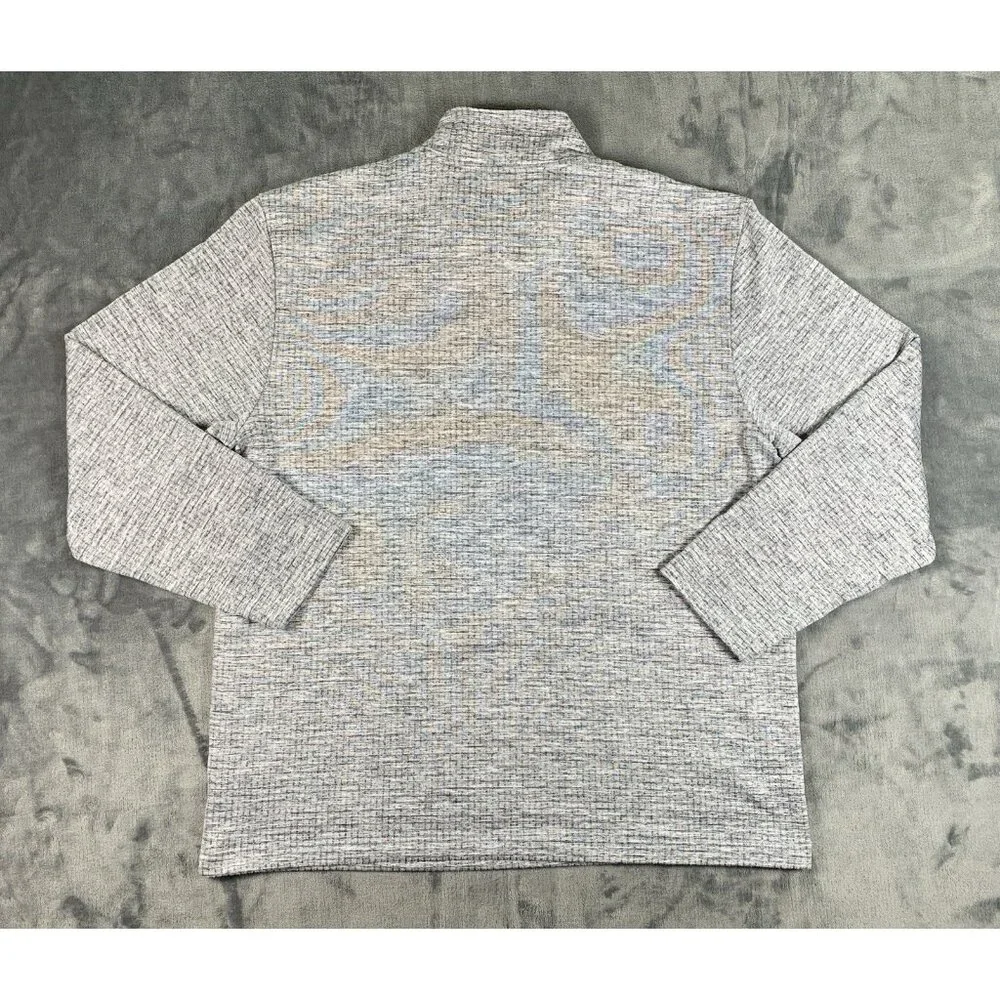 Quieti Men’s Sweater Sweatshirt Size XXL Gray Weekender Half Zip Pullover - Picture 2 of 7
